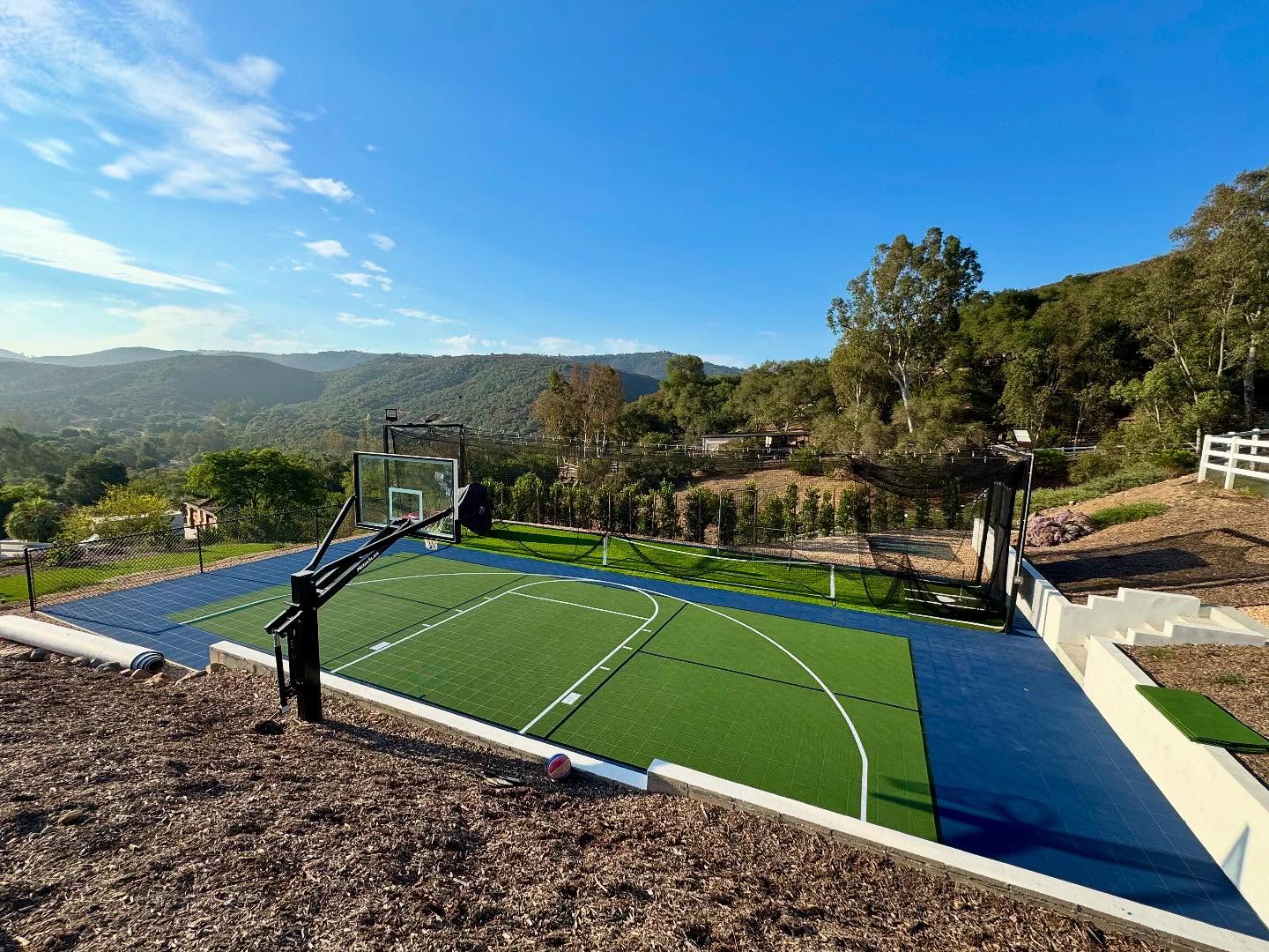 Completed sport court project